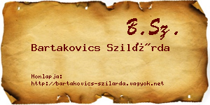 Bartakovics Szilárda névjegykártya